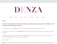 Tablet Screenshot of denza.co.uk